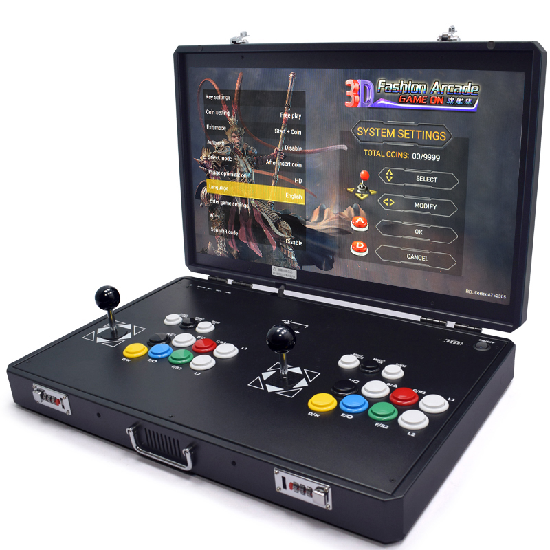 Board Game Maker - Pandora h3 24-Zoll-LCD-Arcade-Konsole, Spiele, 2-Spieler-Platine, Retro-Video,