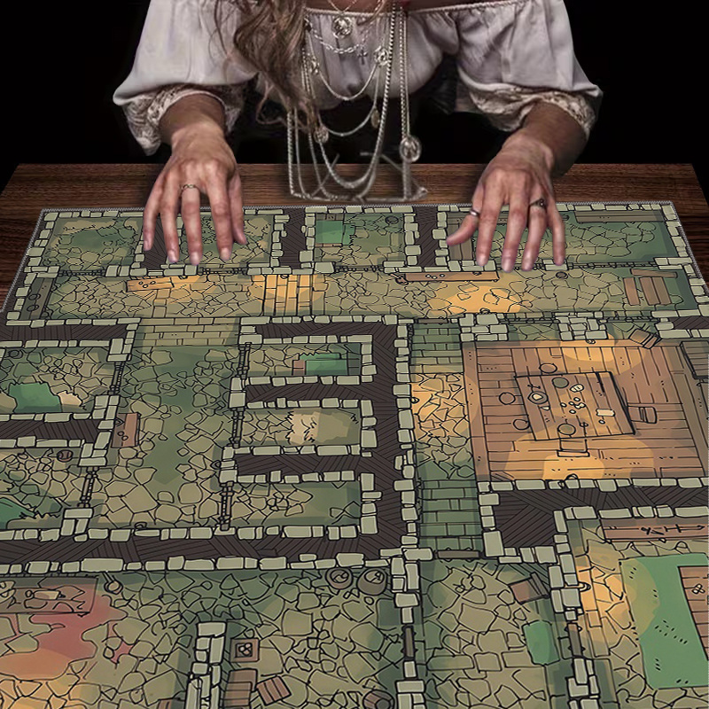 Board Game Maker - 1 Stück Dungeon Maze Game Tischdecke