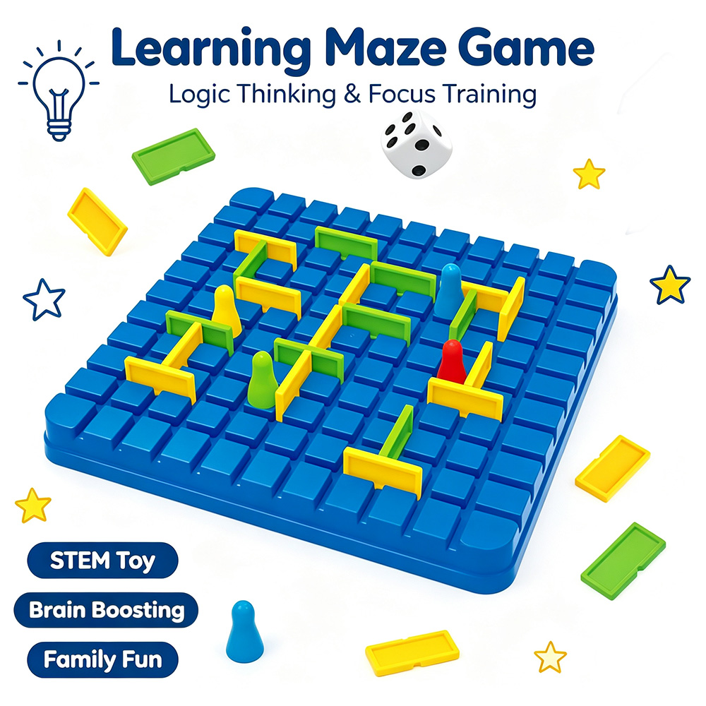 Board Game Qwirkle - Breakout-Labyrinth-Blockier-Strategie-Brettspiel, Mehrspieler-Wettbewerbs-Desktop-Spielzeug für Kinder