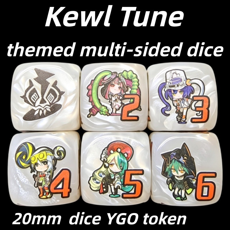 Board Game Quiz - Yu-Gi-Oh! Kewl Tune Rotierender Mehrseitiger Brettspiel-Würfel,