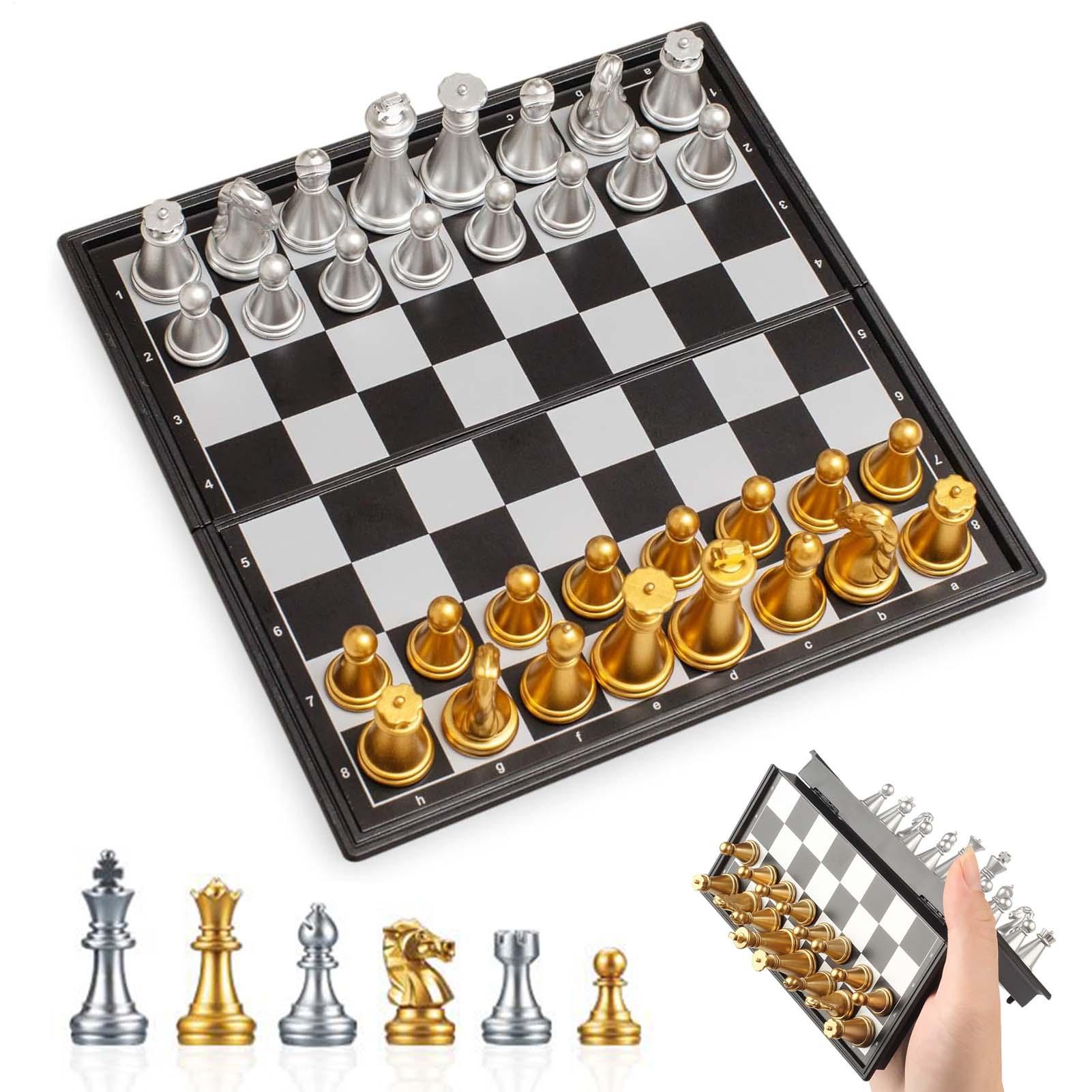 Board Game For 3 Players - Brettspiel-Schachspiel, magnetisches Schach-Set, Tischspiel, pädagogische Aktivität,