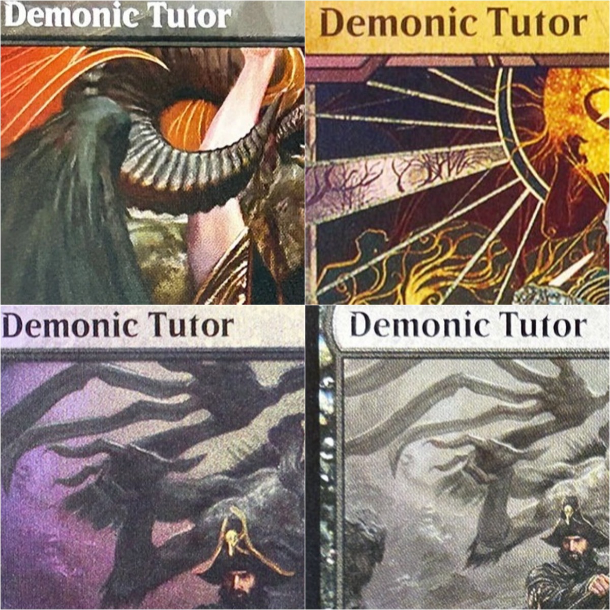 Board Game History - „Demonic Tutor“ Benutzerdefinierte TCG-Proxy-Karten Schwarze Hochwertige