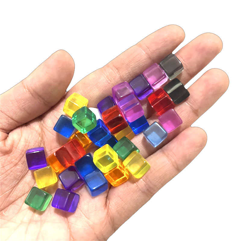 100 teile/satz 8mm Klar Würfel – Board Game Quiz Bewertung und Preis