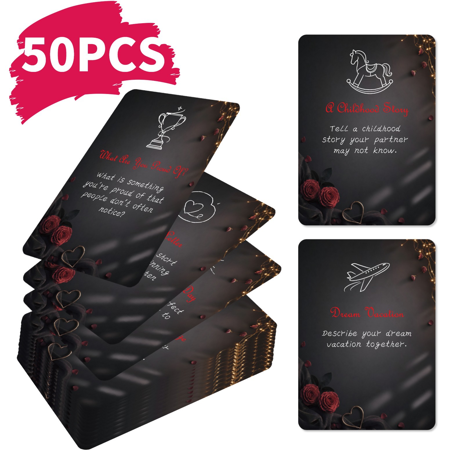 50 Stück Romantische Paar-Hera – Board Game Quiz Bewertung und Preis