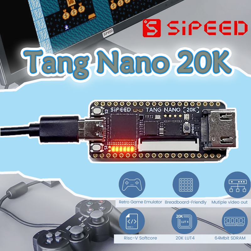 Neues Sipeed Tang Nano 20K FPG – Board Game Film Bewertung und Preis